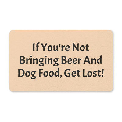 Beer And Dog Food Doormat