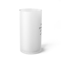 Dad And Dog Frosted Glass Beer Mug