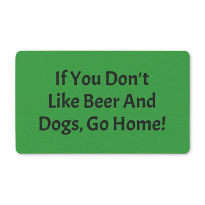 Beer And Dogs Doormat