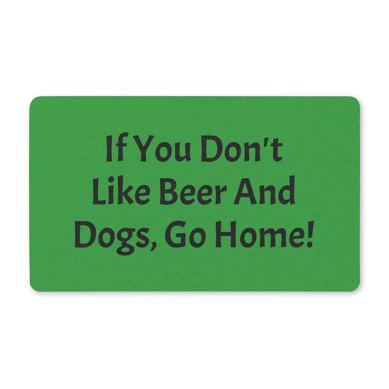 Beer And Dogs Doormat
