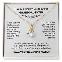 Beautiful Granddaughter Birthday Necklace