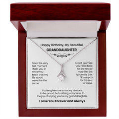 Beautiful Granddaughter Birthday Necklace