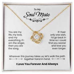 Soul Mate Love Knot Necklace W1