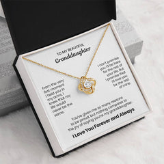 Granddaughter Love Knot Necklace W2