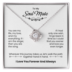 Soul Mate Love Knot Necklace W1