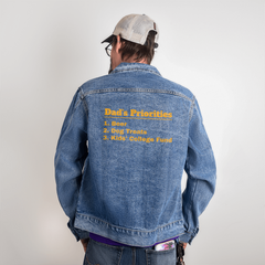 Dad's Priorities Denim Jacket