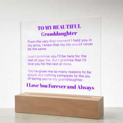 Granddaughter Acrylic Plaque